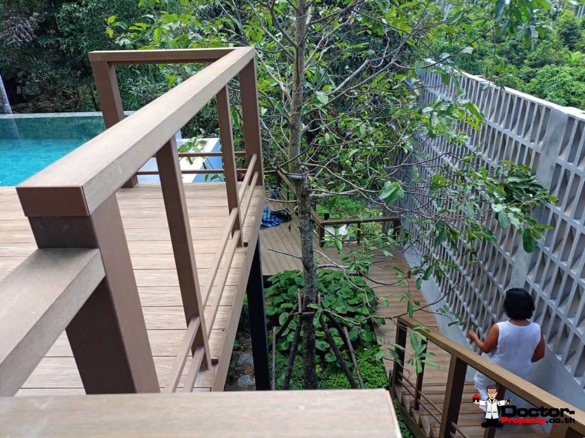 New 3-5 Bedroom Private Pool Villa with Mountain View in Lamai, Koh Samui – For Sale